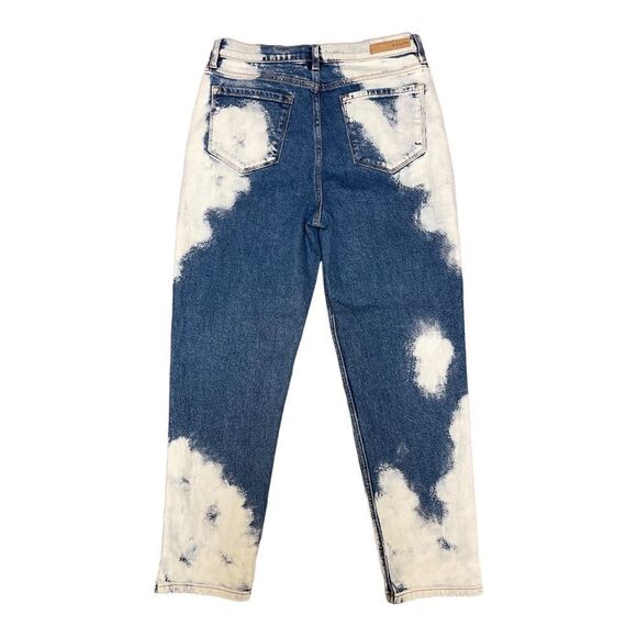 Cello High Waist Bleached Denim Mom Jeans Sz 13 Stretch Cowgirl Bohemian Country - Picture 8 of 11